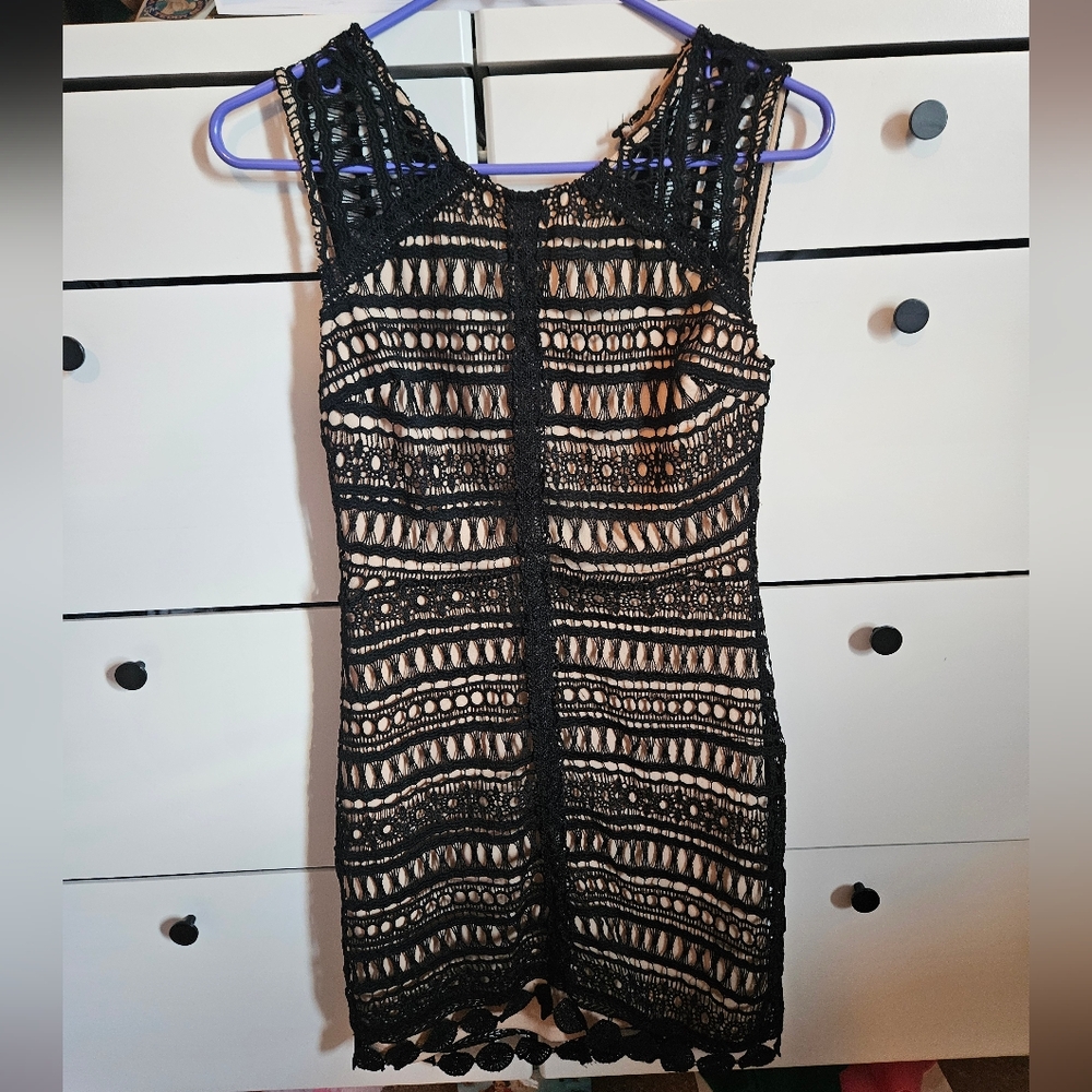 Elegant Black Lace Dress